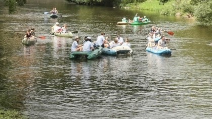 Zářijový vodácký sjezd řeky Moravice