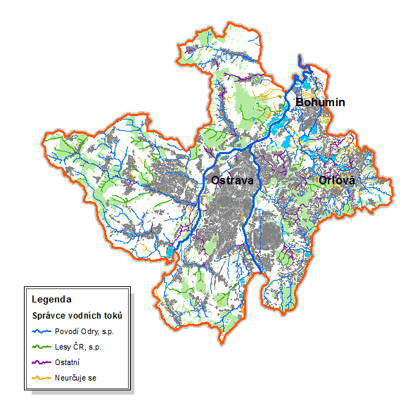 mapa Ostrava